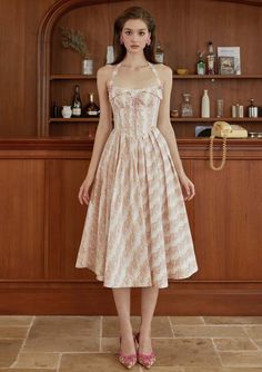 Materials: Shell: 100% Cotton Lining: 100% Cotton Features: Fish-bone hold Inverted pleated large hem Dreamy Cottagecore, Rose Corset, Cardigan Dress, Victorian Aesthetic, Beautiful Summer Dresses, Wool Clothing, Cheer Up, Corset Dress, Dream Dress