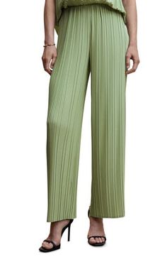 Perfect your party-ready vibe with pleated wide-leg pants topped by a comfortable elastic waistband. 60% polyester, 40% recycled polyester   Machine wash, line dry   Imported Pleated Wide Leg Pants, Wideleg Pants, Womens Capris, Bold Fashion, Bottoms Pants, Leg Pants, Womens Bottoms, Wide Leg Pants, Wide Leg