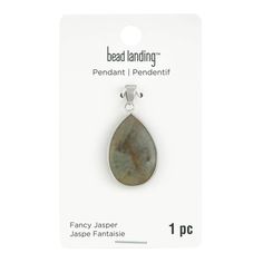 Buy the Jasper Teardrop Pendant by Bead Landing™ at Michaels. Get this jasper teardrop pendant from Bead Landing to create your own unique necklace. Get this jasper teardrop pendant from Bead Landing to create your own unique necklace. Pair it with a silver chain to craft a fun accessory to make any outfit complete. Details: Green and silver colored 30mm x 21mm Jasper and brass | Jasper Teardrop Pendant by Bead Landing™ | 30mm x 21mm | Michaels® Bead Landing, Green And Silver, Rock Jewelry, Unique Necklace, Teardrop Pendant, Unique Necklaces, Charm Jewelry, Types Of Metal, Silver Color