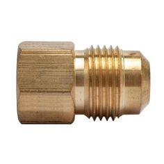 an brass fitting on a white background