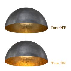 Introducing our Industrial Modern 1-Light Oversized Dome Pendant, a stunning piece inspired by the simplicity of kitchenware. The dome shape, with a matte black exterior and an antique brass interior adorned with gold leaf accents, creates a luxurious ambiance, especially when paired with warm light bulbs. The substantial metal construction provides a sense of weight and durability, and the unique oversized 23.6in wide bowl design adds a touch of grandeur to any space. Illuminate your dining are Modern Kitchen Pendants, Modern Industrial Kitchen, Wide Bowl, Industrial Kitchen Lighting, Brass Interior, Gold Pendant Lighting, Kitchen Lights, Rustic Pendant Lighting, Large Pendant Lighting