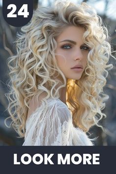 Check out 24 stunning curly hairstyles that are perfect for any occasion. Whether you prefer loose, beachy waves or tight, defined curls, these styles will showcase your natural beauty. Discover the best ways to style your curly hair and find the perfect look for you. Beach Curly Hairstyles, Blonde Curly Hair Natural, Trendy Curly Hairstyles, Big Waves Hair, Long Blonde Curly Hair, Loose Beachy Waves, Curly Haircut, Big Blonde Hair, Wavy Haircuts