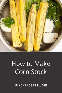 how to make corn stock in the instant pot