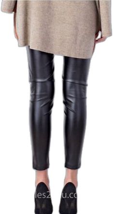 Trendy Winter Faux Leather Leggings, Trendy Faux Leather Winter Leggings, Faux Leather Leggings For Fall, Casual Leather Winter Leggings, Sleek Faux Leather Leggings For Winter, Fitted Faux Leather Winter Leggings, Sleek Leather Winter Leggings, Sleek Leather Leggings For Winter, Winter Leather Leggings In Sleek Style