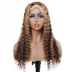 Hair Material: 100% Human Hair Hair Texture: Deep Wave Hair Hair Color: Brown Hair With Blonde Highlights Hairline: Pre Plucked Natural Hairline Hair Length: 10-30 inches Wig Density: 180% Lace Design: 13x4 Transparent Lace, 4x4Transparent Lace Cap Size: Average Size (Head circumference: 22.5inch) ?Hair Quality: High Quality, Free Tangling, Minimal Shedding, Features: Can be Dyed, Bleached, Restyled Shipment: DHL, FedEx, TNT, UPS 3-6 business days. ?Return Policy:? 15 Days Return Guarantee, Hair Deep Wave Lace Front Wig, Blonde Balayage Highlights, Ombre Highlights, Honey Blonde Highlights, Brown Hair With Blonde Highlights, Deep Wave Hairstyles, 100 Human Hair Wigs, 360 Lace Wig, Colored Wigs