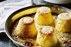 some kind of food in a pan on a table