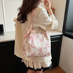 Large Capacity New Summer Shoulder Bag Butterfly College Student Commuter Tote Bag Trendy and Fashionable SPECIFICATIONS Handbags Type: Shoulder Bags Types of bags: Shoulder & Crossbody Bags Main Material: PU Lining Material: POLYESTER Shape: Bucket Pattern Type: Animal Prints Decoration: SCARVES Closure Type: zipper [New In 20240924] Casual Pink Shoulder Bag For Daily Use, Pink Casual Canvas Shoulder Bag, Pink Casual Bucket Bag For Everyday Use, Cute Spring Bags For Everyday Use, Pink Casual Bucket Bag For Everyday, Casual Pink Bucket Bag For Everyday, Casual Pink Everyday Bucket Bag, Casual Everyday Pink Bucket Bag, Spring Canvas Bag For School