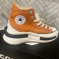 Questions? Leave A Comment Below! Hot Pink Converse, Converse Run Star Legacy, Leather Chuck Taylors, White High Top Converse, Converse Run Star Hike, Women Platform Sneakers, Converse Run, Blue Converse, All Star Shoes