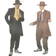 Vintage 1940s Pattern - MEN'S ZOOT SUIT MEN'S ZOOT SUIT which was made popular nationawide by jazz musicians in the 1940s. Offered here as; Paper Pattern. Skill Level: Intermediate Size Guide: Chest: 38" (96.5cm) Waist: 32" (81.28cm) Hip: 39" (99.1cm) Neck Band: 15" (38.1cm) Chest: 40" (101.6cm) Waist: 34" (86.4cm) Hip: 41" (104.1cm) Neck Band: 15 ½" (39.4cm) Chest: 42" (106.7cm) Waist: 36" (91.5cm) Hip: 43" (109.2cm) Neck Band: 16" (40.7cm) Chest: 44" (111.8cm) Waist: 39" ((99.1cm Hip: 45" (114 Lingerie Petite, Simple Leather Bag, 1950s Sewing Patterns, Patron Vintage, Suit Pin, Suit Men, Simple Leather, Jazz Musicians