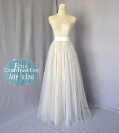 There have some other mix color effect, you can click this link see effect https://www.etsy.com/listing/728825486/mixture-color-tulle-skirtadult-wedding?ref=shop_home_active_28&pro=1&frs=1Please know all the item can add one pocket,and only can add one pocket, if you need more please contact us first,out pocket we will default open on the right side if you need open on the left side please leave message for us, here is the link if you needhttps://www.etsy.com/listing/728024105/women-custom-feead Floor-length Summer Tulle Maxi Dress, White Tulle Skirt For Summer, Summer Bridesmaid Dresses With Long Skirt, Long Bridesmaid Dresses For Summer, Flowy Maxi Skirt For Summer Prom, Summer Maxi Skirt For Prom, White Tulle Maxi Dress For Wedding, Elegant Summer Tulle Wedding Dress, Summer Wedding Tulle Bridesmaid Dress