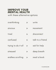 Simple ways to improve your mental health and wellbeing #healthylifestyle #wellbeing #mentalwellness #mentalwellbeing #mindset #wellnessyourway Metal Health, Health Activities, Mental Health Therapy, Mental Health Counseling, Health Dinner, Mental Health And Wellbeing, Improve Mental Health, Mental Wellbeing