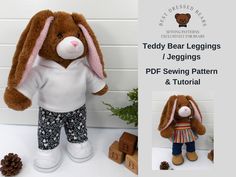 the teddy bear leggings / leggings are designed to match the outfit