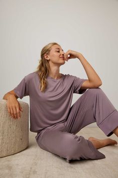 Workout Outfits Aesthetic, Mens Silk Pajamas, Embroidered Pajamas, Trouser Co Ord, Cozy Pajamas, Athleisure Fashion, Tights Outfit, Pajama Bottoms, Wide Waistband