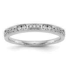 14k White Gold Diamond Wedding Band. #diamond #ring #jewellery #jewelry #wedding Classic Stackable Diamond Ring For Wedding, Classic Stackable Diamond Wedding Ring, Classic Stackable Diamond Ring For Formal Occasions, Formal Stackable Diamond Ring, Classic White Gold Stackable Rings For Marriage, Classic White Bands For Anniversary, White Stackable Formal Bands, White Diamond Cut Stackable Rings For Formal Occasions, White Stackable Rings With Pave Setting For Formal Occasions