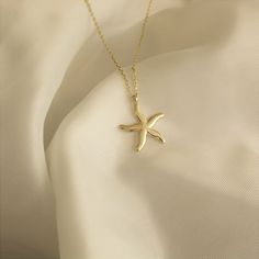 Excited to share the latest addition to my #etsy shop: Starfish Necklace 14k Solid Gold Star Pendant Minimalist Star Necklace Gift For Her Summer Gold Necklace Christmas Day Birthday Gift https://etsy.me/3wzPToX #birthday #christmas #starscelestial #no #women #gold #mi Dainty Gold Starfish Necklace, Starfish Gold Necklace, Dainty 14k Gold-filled Star Necklace, Dainty Star-shaped Necklace With Starfish Charm, Delicate Star-shaped Yellow Gold Necklace, Gold Star Pendant, Pear Cut Ring, Star Necklace Gold, Starfish Necklace