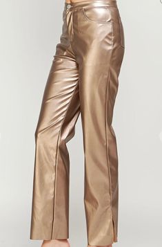 Milky Coffee, Upgrade Your Look, Holiday Ready, Pants Large, High Rise Pants, Wet Look, Faux Leather Pants, Leather Pants, Khaki Pants