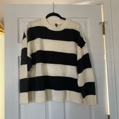 Nwot, Never Worn, Navy And White Striped Fall Collage, Red Knit Sweater, Wool Sweaters Womens, Mock Turtleneck Sweater, Casual Preppy Outfits, Oversized Knitted Sweaters, Sweater Brands, Mohair Sweater, Plus Size Sweaters