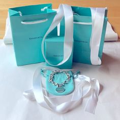 Just Got Back From Tiffany On Sept 30th 2023 This Beauty Is Retired And Rare Tiffany & Co. Bracelet Shows Some Light Glare Tiffany Box Tiffany Dust Cover Tiffany Ribbon Tiffany Shopping Bag Tiffany Notecard Tiffany And Co Bracelet, Tiffany Box, Jewelry Tiffany, Tiffany Co Jewelry, Dust Cover, Tiffany & Co., Blue And Silver, Note Cards, Ribbon