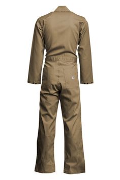 CVEFR7KH Description LAPCO FR™ economy coveralls in 100% cotton fabric to keep you safe and compliant. These coveralls are the best value for your uniform dollar while meeting your need for comfort and protection.• Lightweight for comfort• Two patch-style chest pockets• Two back patch pockets• Covered snaps for electric-arc protection• Brass zipper with Nomex tape• Sewn with Nomex thread Fabric 7oz. 100% Flame-Resistant Cotton Twill with a Moisture Management Finish Safety ATPV 8.7 cal/cm²HRC/CA Solid Cotton Overalls With Bib Front, Cotton Overalls With Bib Front, Cotton Bib Front Overalls In Solid Color, Solid Cotton Bib Front Overalls, Khaki Utility Overalls For Workwear, Khaki Cotton Long Sleeve Jumpsuits And Rompers, Khaki Cotton Utility Overalls, Utility Cotton Khaki Jumpsuits And Rompers, Solid Cotton Overalls