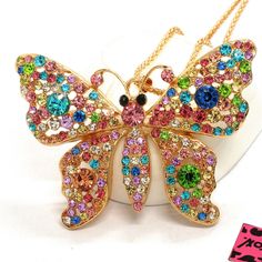 Condition: 100% Brand New Quantity: 1 Pc Chain Length: 27.5 Inches Pendant: 7.7*5.5cm 1 Inch=2.54 cm New Fashion Women Multicolor Crystal Gorgeous Butterfly Pendant Chain Necklace Condition: 100% Brand New Quantity: 1 Pc Chain Length: 27.5 Inches Pendant: 7.7*5.5cm 1 Inch=2.54 cm PaymentShippingReturnsAbout usContact us Payment I only support paypal payment. Hope to receive your payment within 5 days. Shipping Items will be shipped within 1 business days after the payment clearing from HongKong Post Office .. Items were sent out before14:00 CTTevery working day(Monday-Saturday)as soon as you pay for it at that day.It usually takes15working days-30 daysto arrive. Note：7-14days to USA with Tracking number Country Deliver Time Working days ( not including holiday) 5-7 8-14 15-18 19-22 23-26 2 Office Items, Note 7, Vintage Keys, Paypal Payment, That Day, Butterfly Pendant, Fashion Jewelry Necklaces, Post Office, Chain Lengths