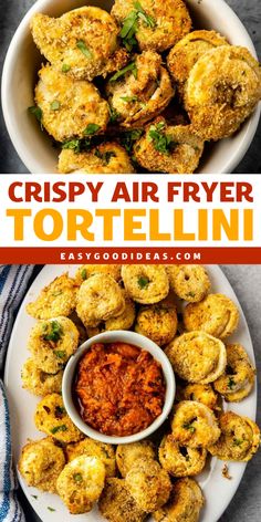 Serve up a Game-Day favorite with this Crispy Air Fryer Tortellini, the ultimate pick for Game Day food ideas, easy football snacks, and Super Bowl appetizer recipes. Quick to make with cheese tortellini, they’re best served with marinara sauce for dipping—crispy, cheesy perfection! Tortellini Recipes, Cheese Tortellini, Recipes Quick, Game Day Food