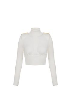 This fitted Elisabetta Franchi sweater combines a luxurious blend of viscose, polyester, and polyamide for optimal comfort and style. The cropped design features a ribbed texture and elegant shoulder embellishments, making it a perfect choice for refined outings. 

- Composition: 50% viscose, 30% polyester, 20% polyamide  
- Length: Cropped  
- Sleeve type: Long sleeves Roll Neck Jumpers, High Neck Sweater, Crop Blouse, Sweaters Knitwear, Roll Neck, Black Rib, Crop Shirt, Elegant Outfit, Knitwear Women