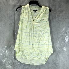 Alfani Women's Lime Delicate Dye Satin V-Neck Sleeveless Tank Top Sz M V-Neck Polyester Machine Washable Imported This Is A New With Tags/Box Item. Please Refer To Images. Approx. Measurements: (Hung) * Waist: " * Inseam: " * Length: 28" * Chest: 22" * Sleeves: " * Hip: " Retail Price: $- Casual V-neck Vest Blouse, Green V-neck Top For Summer, Green V-neck Vest For Spring, Spring V-neck Stretch Camisole, Casual Summer Tank V-neck Top, Casual Summer V-neck Tank Top, Summer Sleeveless Stretch V-neck Top, Green Stretch V-neck Camisole, Casual Fitted Sleeveless V-neck Top