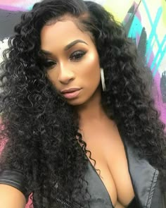 Lace Front Black, Vacation Hair, Long Locs, Hair Company, Wig Lace Front, Curly Lace Front Wigs, Beautiful Curls, Very Short Hair, Curly Hair With Bangs