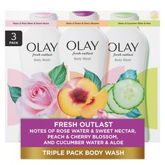 Experience the Triple-Pack DelightTransform your dry and irritated skin into a beautiful, healthy glow with this triple-pack of moisturizing body washes. Each one is designed to restore hydration and is formulated with Olay’s revitalizing vitamin B3 complex. This pack offers three distinct scents: Aloe, Peach, and Rose. The Aloe scent is rejuvenating and soothing with notes of cucumber water, Peach is energizing and sharp with notes of cherry blossom, while Rose is comforting and indulgent with Cucumber Water, Skin Retouching, Body Washes, Skin Care Brands, Vitamin B3, Sam's Club, Real Beauty, Healthy Glow, Irritated Skin