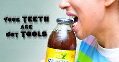 Treat your teeth with care. Avoid using them to open packages or chewing on hard candies as these may create tiny fractures in the enamel. Lemon Tea, Cosmetic Dentistry, Hard Candy, Dental Care, Tools