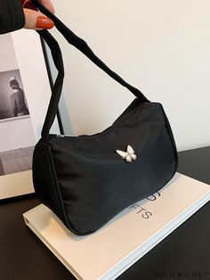 BagForLove - Sleek Baguette Bag: A Minimalist Must-Have Hobo Bag Patterns, Baguette Bag, Magnetism, Word Wrap, Hobo Handbags, Blouse Patterns, Bird In Bag, Black Handbags, Casual Bags