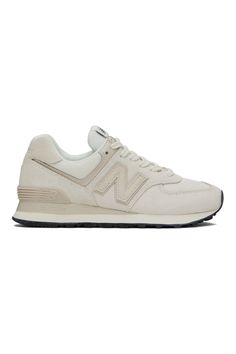 New Balance: Off-White 574 Sneakers | SSENSE Off White Cushioned Sneakers For Streetwear, Classic Off-white Sneakers For Streetwear, Classic Off White Sneakers For Streetwear, New Balance Cream Sneakers With Contrast Sole, Off White Boost Midsole Sneakers For Streetwear, Off-white Boost Midsole Sneakers For Streetwear, Off White Sneakers With Boost Midsole For Streetwear, New Balance Suede Sneakers With Cushioned Footbed, Off White Boost Sneakers For Streetwear