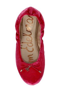 A delicate logo charm adorns the bow-trimmed toe of a charming ballet flat that will complement your polished looks. Leather or genuine calf-hair upper/leather lining/rubber sole Imported Party Ballet Flats With Branded Insole, Delicate Logo, Pale Beige, Pink Topaz, Womens Ballet Flats, Calf Hair, Ballet Flat, Polished Look, Sam Edelman