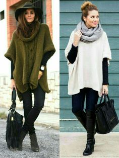 Poncho Outfit, Stylish Outfits For Women Over 50, Mode Casual, Fall Winter Wardrobe, Stylish Work Outfits, Athleisure Outfits, Winter Fashion Outfits, Coat Fashion, Fall Winter Outfits