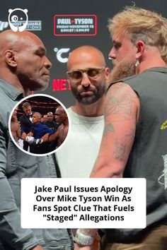 Jake Paul Issues Apology Over Mike Tyson Win As Fans Spot Clue That Fuels "Staged" Allegations