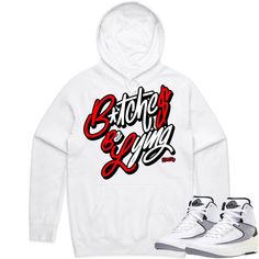 Red BBL : Sneaker Hoodie to Match the Jordan 2 Python 2s Sneaker Hoodie made by Kuzzo Clothing on a 8.5 oz Midweight Cotton hoodie that fits true to size. Hip Hop College Hoodie, Hip Hop Hooded Tops For College, White Urban Hoodie For College, Branded Long Sleeve Hoodie For Streetwear, Winter Streetwear Hoodie With Branding, Branded Hoodie For Streetwear In Fall, White Fan Apparel Sweatshirt For Streetwear, Throwback Hoodie With Drawstring For Fall, White Streetwear Fan Apparel Sweatshirt