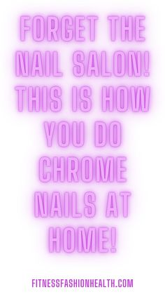 The easiest way to do chrome nails at home! Chrome Nails At Home, Chrome Nails Diy, Nude Chrome, Ombre Chrome, Gel Chrome Nails, Ombre Chrome Nails, Red Chrome Nails, White Chrome Nails, Blue Chrome Nails