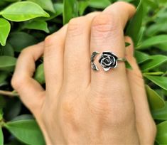 Unique design Rose Flower RingPure 925 Sterling Silver This beautiful elegant Flower Ring has been Fabulously casted with .925 Sterling Silver*please inquire if you don't see your size listed*Please allow 2-3 weeks shipping as we are in Bangkok Thailand at this time.We are a Los Angeles based company operating out of Thailand so that we may bring you the highest quality items at the most competitive prices. Just search and compare. We only offer authentic items. What we describe in our listings Rose Design Flower Ring For Anniversary, Adjustable Sterling Silver Rose Design Ring, Adjustable Sterling Silver Flower Ring With Rose Design, Silver Flower Ring With Rose Design, Elegant Adjustable Flower Ring With Roses, Elegant Adjustable Rose Flower Ring, Sterling Silver Rose Design Flower Ring, Sterling Silver Rose Gold Flower Ring, Silver Flower-shaped Rings With Rose Design