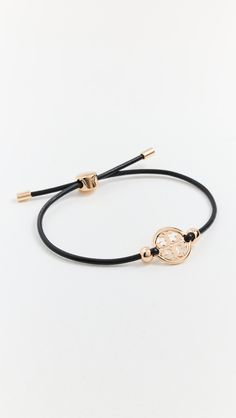 Fast Free Shipping & Free Returns on Tory Burch Miller Slider Bracelet at Shopbop. Shop new arrivals from Tory Burch at Shopbop.com Slider Bracelet, Classic American Style, Tory Burch Jewelry, Tory Burch Miller, China Fashion, Gold Black, Cowhide Leather, Sliders, Tory Burch