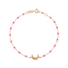 Gigi Clozeau - Moon Pink Diamond Bracelet, Rose Gold, 6.7 Pink Diamond Bracelet, Sailor Moon Jewelry, Fall Neutrals, Bracelet Rose Gold, Moon Bracelet, Free Tote, The Pirate, Star Of David, Treasure Chest