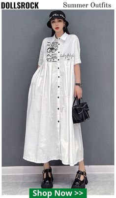 Shirt Dress Short, Dress Short Sleeve, Pan Collar, Smock Dress, Peter Pan Collar, Classy Dress, White Fashion, Dress Short, Party Shirts