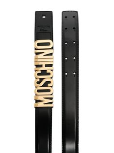 Add a quirky touch to your look. This Moschino-buckle belt will become your new favourite piece. In fact...you could even say that it will pull your outfit together. Featuring gold-tone hardware, a signature logo buckle, no belt loops and an adjustable fit. | Moschino Logo-Embellished Belt Trendy Gold Belt Buckles With Matching Belt, Designer Belt Buckles For Party, Designer Party Belts, Chic Formal Belts With Metal Logo, Designer Gold Belt, Designer Gold Belt For Party, Modern Gold Belt With Metal Logo, Embellished Belt, Moschino Logo