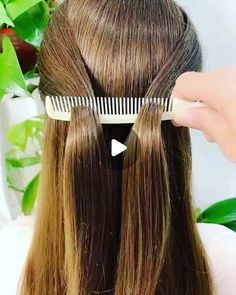 Hair Ideas Straight, Easy Bun Hairstyles For Long Hair, Hoco Hair Ideas Straight, Beautiful Braided Hair, Hoco Hair Ideas Down, Easy Hair Updos, Hair Braid Videos, Long Hair Updo, Hair Tutorials For Medium Hair