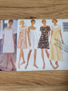 the sewing pattern for this dress is very easy to sew