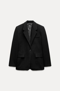 BASIC BLAZER - Black | ZARA United States London Winter Outfits, Blazer En Cuir, Basic Blazer, Cardigan Sweater Vest, Zara Blazer, Cardigan Sweater Dress, Blazer Vest, Outfit Inspo Fall, Short En Jean