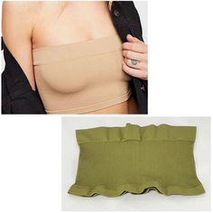 Free People Not So Basic Bandeau Color: Olive Green New Without Tags Please Note: Model Photo Only Included For Reference. This Listing Is For The Olive Green Color Bandeau! American Made, This Seamless, Soft & Silky Bandeau Is Featured In A Classic Silhouette And Textured Ribbed Fabric. Free People Bandeau Green Stretch Tube Top With Built-in Bra, Fitted Green Tube Top With Built-in Bra, Summer Bandeau Tube Top With Medium Bust Support, Green Stretch Bandeau Tube Top, Fitted Seamless Green Tube Top, Green Seamless Stretch Tube Top, Green Bandeau Tube Top With Built-in Bra, Green Stretch Bandeau Crop Top, Stretch Sleeveless Tube Top With Removable Bra Pads