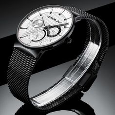 Quartz Watches-Mens Watches CRRJU Top Luxury Brand Fashion Sports Waterproof 24 Hour Date Clock Men Full Steel Quartz Business Wristwatch ​-Double-sided leather strap，316L stainless steel band .Elegant Milan strap.very comfortable -30m waterproof, wash hand ,swimming,no problem! -IP vacuum plating，never fade Mens Sport Watches