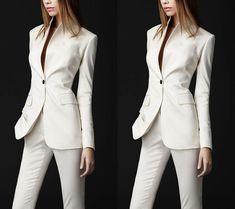 Ivory Women Coat Pant Suit Slim Fit Wedding Dinner Lady Tuxedos   Color: 2 colors US Size:2XS XS S Material: Polyester Style: Casual   Payment   Delivery details Shipping Method: Air Mail(18-25 working days) We ship item by air mail after receive your payment in 48 hours.you can get them in 18-25 days.we assure ship them to worldwide. if you dont receive,mail me can check this shipping. we wish you get it safely quickly and approvingly. If you want international Express post, please contact us a Would Have, Suit Clothing, Party Plan, White Suit, Mode Casual, Pant Suit, Cate Blanchett, Social Gathering, Work Outfits Women