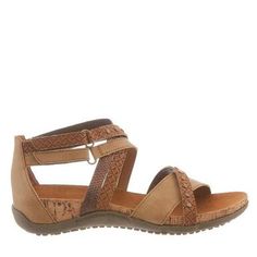 Julianna Tan - BEARPAW Cork Sandals, Shoe Carnival, Round Toe Heels, Bearpaw Boots, Womens Sandals Flat, Casual Sandals, Ankle Strap Sandals, Tan Brown, Shoes Online