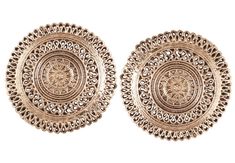 PRICES MAY VARY. Touchstone "Tribal Bohemian Chic" Indian Bollywood Artistic Workmanship Designer Jewelry Earrings In Antique Silver Tone For Women. SPECIFICATIONS : Earring weight (single) 10 gms. Earring Diameter 1.25 inches. This is in a special dark gold plating to recreate the look of antique jewelry. BRAND : Touchstone is the Premium Fashion Jewelry Brand Of India since 20 years. They have been recreating the exquisite treasure of Indian Heritage Jewelry and retailing across India. Now ava Gold Earrings With Artistic Design For Festivals, Bohemian Decorative Earrings For Gift, Bohemian Decorative Earrings As Gift, Bohemian Gold Earrings With Artistic Design, Bohemian Earrings As Gift, Artistic Gold Jewelry For Festive Occasions, Big Stud Earrings, Heritage Jewellery, Indian Heritage